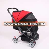 high quality pet trolley / Pet stroller/Iron material frame/Fast folding